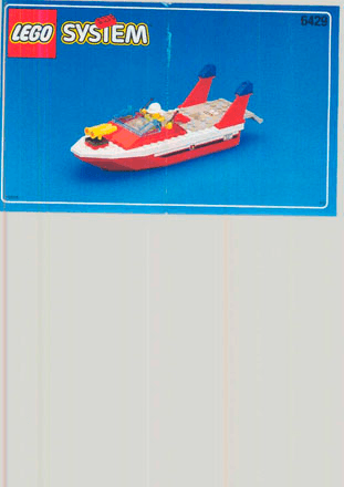 Preview for alternative construction for LEGO® Set 6429-1 - Number 1 BUILDINST.FOR 6429 FIREBOAT1/2