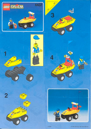 Preview for alternative construction for LEGO® Set 6437-1 - Number 1 BUIL.INST.6437 COAST GUARD 1/1