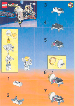 Preview for alternative construction for LEGO® Set 6458-1 - Number 1 BUI.INST.SATELLITE W/AUSTR.1/1