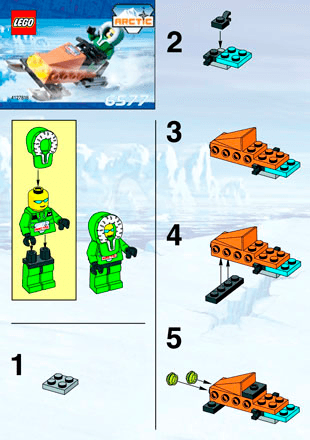 Preview for alternative construction for LEGO® Set 6577-1 - Number 1 BUILD.INST FOR 6577