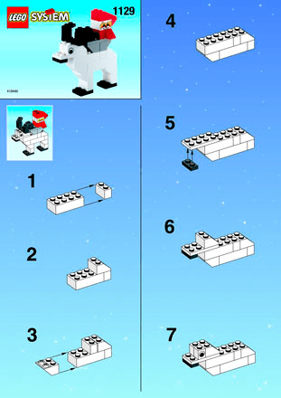 Preview for alternative construction for LEGO® Set 1129-1 - Number 1 BUILD. INST. FOR 1129 IN