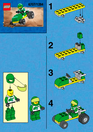 Preview for alternative construction for LEGO® Set 6707-1 - Number 1 BUILDINST. FOR 6707/1284 IN