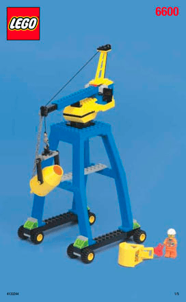 Preview for alternative construction for LEGO® Set 6600-1 - Number 1 BUILD.INST.6600 1/5 A-CRANE