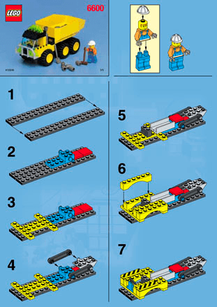 Preview for alternative construction for LEGO® Set 6600-1 - Number 3 BUILD.INST.6600 3/5 DUMPER