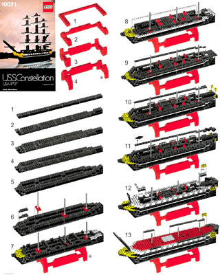 Preview for alternative construction for LEGO® Set 10021-1 - Number 1 BI 10021