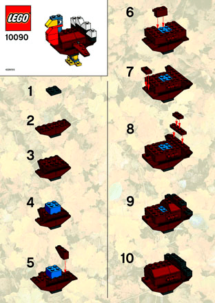 Preview for alternative construction for LEGO® Set 10090-1 - Number 1 BI  10090