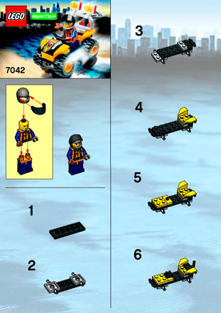 Preview for alternative construction for LEGO® Set 7042-1 - Number 1 BI 7042