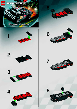 Preview for alternative construction for LEGO® Set 8643-1 - Number 1 BI, 8643