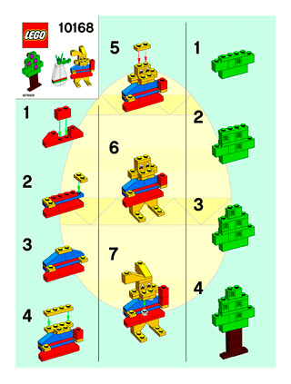 Preview for alternative construction for LEGO® Set 10168-1 - Number 1 BI, 10168