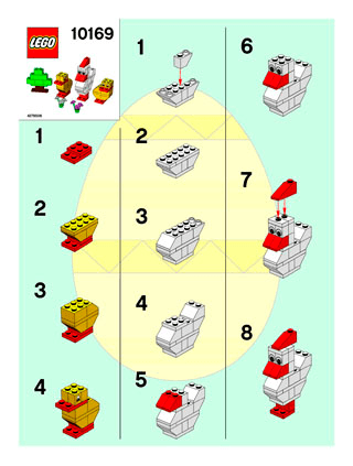 Preview for alternative construction for LEGO® Set 10169-1 - Number 1 BI, 10169