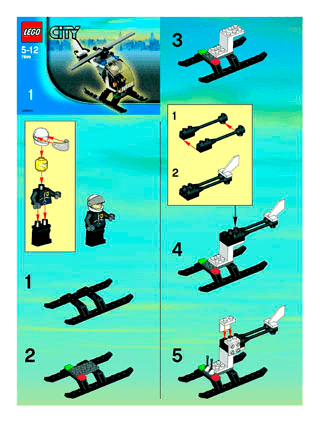 Preview for alternative construction for LEGO® Set 7899-1 - Number 1 BI  1/2 7899