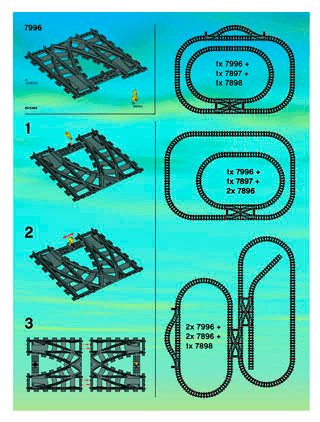 Preview for alternative construction for LEGO® Set 7996-1 - Number 1 BUILD INSTR. 2003, 7996 IN