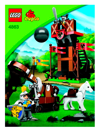 Preview for alternative construction for LEGO® Set 4863-1 - Number 1 BI,4863, V29