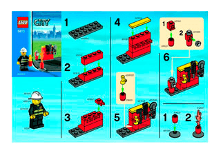 Preview for alternative construction for LEGO® Set 5613-1 - Number 1 BUILD INSTR  2001,  5613 IN