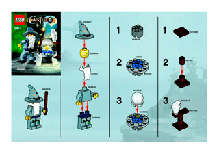 Preview for alternative construction for LEGO® Set 5614-1 - Number 1 BUILDING INSTRUC. 5614 IN 29