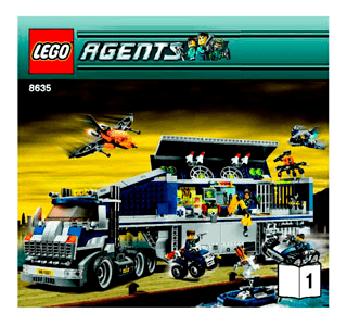 Preview for alternative construction for LEGO® Set 8635-1 - Number 1 BUILD INSTR 3005, 8635 1/4