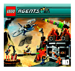 Preview for alternative construction for LEGO® Set 8637-1 - Number 1 BUILD INSTR 3005, 8637 1/2