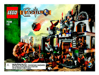 Preview for alternative construction for LEGO® Set 7036-1 - Number 3 BUILDING INSTRUC.,7036 1/2 NA