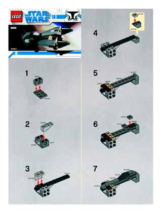 Preview for alternative construction for LEGO® Set 8033-1 - Number 1 BI 2002/ 2 - 8033 V29/39/70