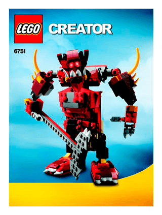 Preview for alternative construction for LEGO® Set 6751-1 - Number 3 BI 3006/48 - 6751 3/3