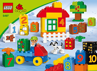 Preview for alternative construction for LEGO® Set 5497-1 - Number 1 BI 3006/12-GLUED-5497