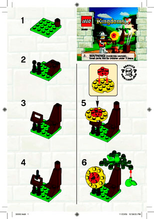 Preview for alternative construction for LEGO® Set 30062-1 - Number 2 BI 2001/ 2 - 30062 V.39