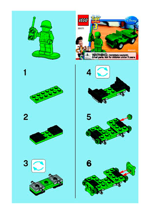 Preview for alternative construction for LEGO® Set 30071-1 - Number 1 BI 2001/ 2 - 30071 V39