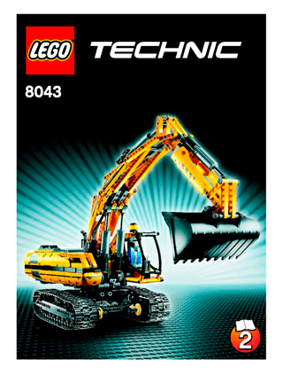 Preview for alternative construction for LEGO® Set 8043-1 - Number 1 BI 3006/80+4 - 8043 2/3