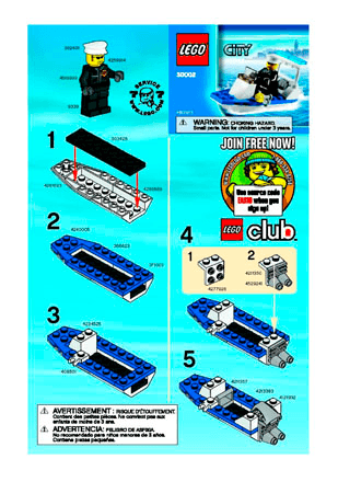 Preview for alternative construction for LEGO® Set 30002-1 - Number 3 BI 2001/ 2 - 30002 V140