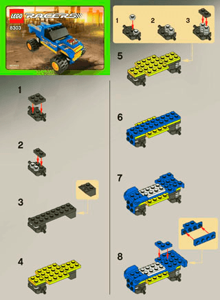 Preview for alternative construction for LEGO® Set 8303-1 - Number 1 BI 2002/ 2 - 8303 V.29/39