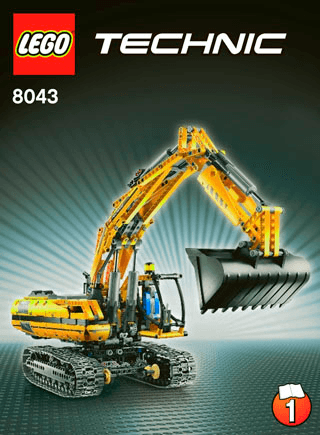 Preview for alternative construction for LEGO® Set 8043-1 - Number 4 BI 3006/80+4 - 8043 1/3