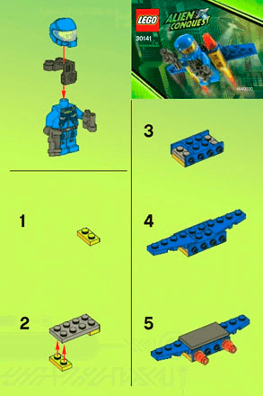 Preview for alternative construction for LEGO® Set 30141-1 - Number 1 BI 2001/ 2 -  30141 V 29/111