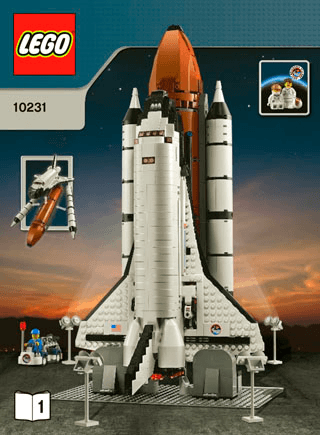 Preview for alternative construction for LEGO® Set 10231-1 - Number 1 BI 3006/76+4*-10231 V46/39 1/2