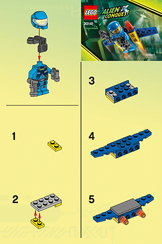 Preview for alternative construction for LEGO® Set 30141-1 - Number 3 BI 2001/ 2 - 30141 V140