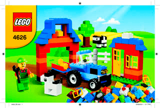 Preview for alternative construction for LEGO® Set 4626-1 - Number 1 BI 3004/32 - 80g, 4626 V29/39