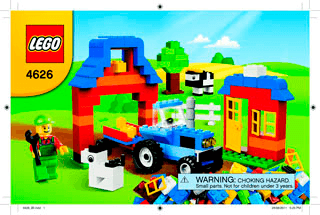 Preview for alternative construction for LEGO® Set 4626-1 - Number 2 BI 3004/32 - 80g, 4626 V29/39