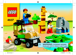 Preview for alternative construction for LEGO® Set 4637-1 - Number 2 BI 3010/32,4637 V39