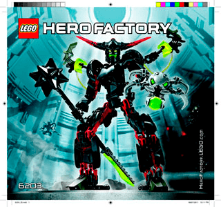 Preview for alternative construction for LEGO® Set 6203-1 - Number 1 BI 3005/44-6203 V29