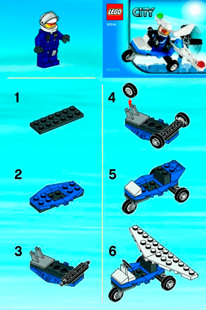 Preview for alternative construction for LEGO® Set 30018-1 - Number 1 BI 2001/ 2 -30018 V29