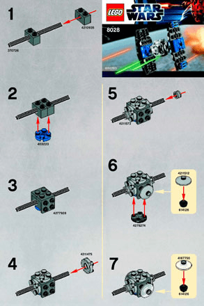 Preview for alternative construction for LEGO® Set 8028-1 - Number 3 BI 2001/ 2 - 8028 V141/91