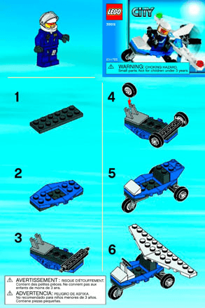 Preview for alternative construction for LEGO® Set 30018-1 - Number 2 BI 2001/ 2 - 30018 V39