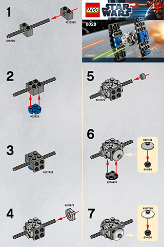 Preview for alternative construction for LEGO® Set 8028-1 - Number 4 BI 2001/ 2 - 8028 V46