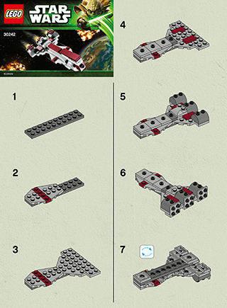 Preview for alternative construction for LEGO® Set 30242-1 - Number 1 BI 2002/ 2 - 30242 V29