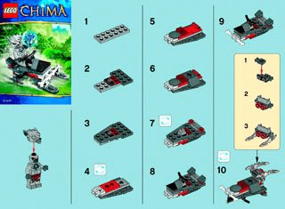 Preview for alternative construction for LEGO® Set 30251-1 - Number 1 BI 2002/ 2 - 30251 V29/39