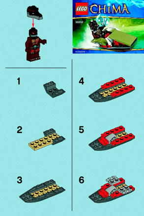 Preview for alternative construction for LEGO® Set 30252-1 - Number 1 BI 2001/ 2 - 30252 V29/39