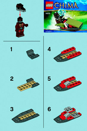 Preview for alternative construction for LEGO® Set 30252-1 - Number 2 BI 2001/ 2 - 30252 V29/39