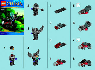 Preview for alternative construction for LEGO® Set 30254-1 - Number 1 BI 2002/ 2 - 30254 V29/39