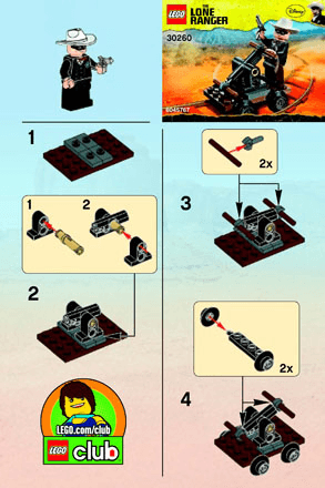 Preview for alternative construction for LEGO® Set 30260-1 - Number 1 BI 2001/ 2 - 30260 V29