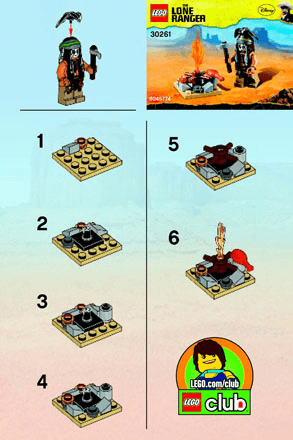 Preview for alternative construction for LEGO® Set 30261-1 - Number 1 BI 2001/ 2 - 30261 V29