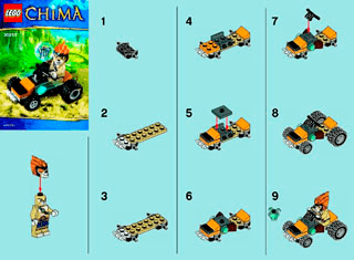 Preview for alternative construction for LEGO® Set 30253-1 - Number 1 BI 2002/ 2 - 30253 v29/39